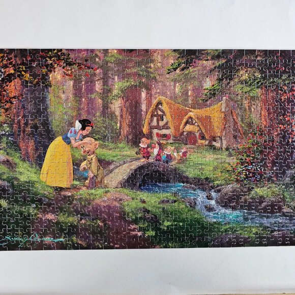 Disney Snow White Goodbye 500 Piece Jigsaw Puzzle Complete No Box Mega Puzzles - Picture 2 of 5